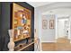 Entryway with modern art and console table at 322 E Central Blvd # 901, Orlando, FL 32801