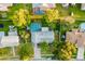 Bird's-eye view of the house and surrounding neighborhood at 3500 Sail Fish Ave, Fruitland Park, FL 34731
