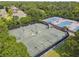Aerial view of community tennis courts at 372 Hinsdale Dr, Debary, FL 32713