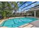 Inviting swimming pool with a screened enclosure at 372 Hinsdale Dr, Debary, FL 32713