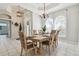 Formal dining room featuring a wood table and six chairs at 372 Hinsdale Dr, Debary, FL 32713