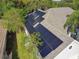 Aerial view of house with solar panels installed on the roof at 372 Hinsdale Dr, Debary, FL 32713