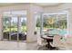 Breakfast nook with table and chairs, pool view at 256 New Gate Loop, Lake Mary, FL 32746