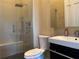Bathroom with walk-in shower and modern vanity at 256 New Gate Loop, Lake Mary, FL 32746