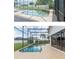 Inviting screened pool with waterfall feature at 2228 Sylvan Ct, Kissimmee, FL 34746