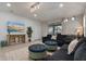 Comfortable living room with ample seating and access to backyard at 8869 Rhodes St, Kissimmee, FL 34747