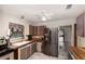 Kitchen with stainless steel appliances and wood countertops at 107 Palm Ter, Sanford, FL 32771