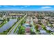Aerial view showing home's location in a quiet residential neighborhood at 250 White Marsh Cir, Orlando, FL 32824
