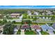 Aerial view of the home and its surrounding neighborhood at 250 White Marsh Cir, Orlando, FL 32824