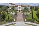 Grand estate home with a circular driveway and lush landscaping at 25602 Grandview Pointe, Sorrento, FL 32776
