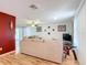 Spacious living area with hardwood floors and accent wall at 2281 E Union Cir, Deltona, FL 32725