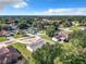 Aerial view of a residential neighborhood showcasing houses and lush green landscapes at 2281 E Union Cir, Deltona, FL 32725
