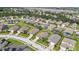 Aerial view of a residential neighborhood with houses and pools at 503 Balmoral Dr, Davenport, FL 33896