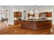 Gourmet kitchen with stainless steel appliances, granite countertops, and an island at 3499 Rockcliff Pl, Longwood, FL 32779
