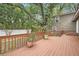 Spacious deck overlooks private backyard with lush landscaping at 734 S Mills Ave, Orlando, FL 32801