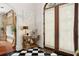 Elegant entryway with a console table and double doors at 1391 Richmond Rd, Winter Park, FL 32789