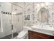 Elegant bathroom with marble vanity and walk-in shower at 1391 Richmond Rd, Winter Park, FL 32789