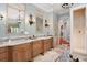 Bathroom with double vanity and a walk-in shower at 1391 Richmond Rd, Winter Park, FL 32789