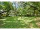 Large backyard with lush greenery and mature trees at 104 E Mcclendon St, Lady Lake, FL 32159