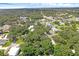 Aerial view showing the property's location near a church and main road at 104 E Mcclendon St, Lady Lake, FL 32159