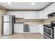 Updated kitchen featuring white cabinets and stainless steel appliances at 106 Oregon Ave, Saint Cloud, FL 34769