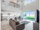 Open concept living space with kitchen and backyard access at 3198 Sailing Pier Ave, Winter Garden, FL 34787