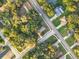 Aerial view showing house location and neighborhood at 1628 S Grove St, Eustis, FL 32726