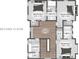 Second floor plan featuring three bedrooms, two bathrooms, and a loft area at 110 W Railway Ave, Oakland, FL 34760