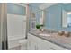 Bathroom with tub and single vanity at 701 Preston Cove Dr, Saint Cloud, FL 34771