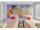bedroom with twin beds and Disney princess mural at 145 Cork Way, Davenport, FL 33897