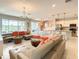 Open and bright living area with kitchen and pool access at 547 Marcello Blvd, Kissimmee, FL 34746