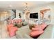 Elegant living room showcasing a sectional sofa and modern decor at 547 Marcello Blvd, Kissimmee, FL 34746