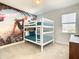 White bunk beds and Spiderman themed wall mural at 547 Marcello Blvd, Kissimmee, FL 34746