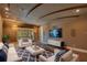 Elegant home theater with comfortable seating and large screen at 5174 Vardon Dr, Windermere, FL 34786