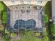 Bird's-eye view of the home's private pool and screened enclosure at 8920 Dove Valley Way, Davenport, FL 33896