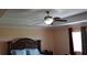 Bedroom with ceiling fan and hardwood floors at 346 Willet Ave, Apopka, FL 32703