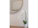 Bright entryway with a round mirror and an orchid plant at 9102 Sommerset Hills Dr, Davenport, FL 33896