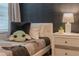 Bedroom with twin bed, Grogu pillow, and neutral color scheme at 9102 Sommerset Hills Dr, Davenport, FL 33896