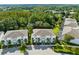 Aerial view of community featuring multiple townhouses at 17204 Blessing Dr, Clermont, FL 34714