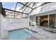 Private screened pool and patio with access to living area at 17204 Blessing Dr, Clermont, FL 34714