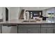 Modern kitchen with granite countertops and island at 4105 Giorgio Dr, Winter Haven, FL 33884