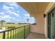 Balcony overlooking the ocean with partial beach view at 2100 Ocean Shore Blvd # 203, Ormond Beach, FL 32176