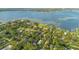 Aerial view of lakefront homes and lush landscape at 235 Oakdale St, Windermere, FL 34786