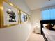 Bedroom with Mickey Mouse decor and plush bedding at 710 Gardenia Ln, Davenport, FL 33897