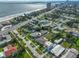 Aerial view of a beachside neighborhood at 424 Pelican Ave, Daytona Beach, FL 32118