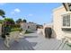 Backyard with deck, grill, and detached garage at 424 Pelican Ave, Daytona Beach, FL 32118