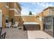 Private hot tub on a brick patio at 105 Pompano Beach Dr, Kissimmee, FL 34746