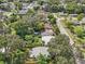 Aerial view showing house, pool, and neighborhood at 1815 Larkin Ave, Orlando, FL 32812