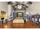 Relaxing community room with comfortable seating and a fireplace at 500 Arena Dr, Davenport, FL 33837