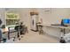 Bright sewing room features a work table, sewing machine, and ample storage at 1033 Hacienda Cir, Kissimmee, FL 34741